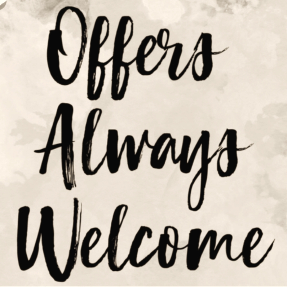 Please feel free ti send me your offers😉